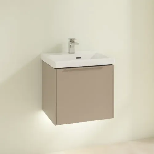Villeroy & Boch Subway 3.0 Тумба под раковину, с подсветкой, 1 выдвижной ящик, 473 x 429 x 408 mm, Taupe C580L2VM
