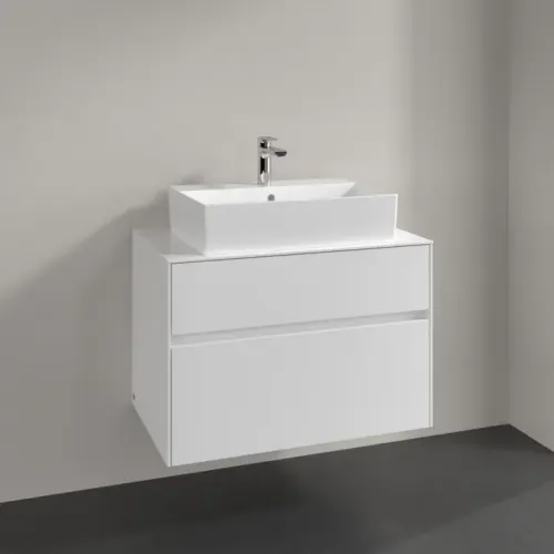 Villeroy & Boch Collaro Тумба под раковину, 2 выдвижных ящика, 800 x 548 x 500 mm / Glossy White C12400DH