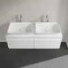 Villeroy & Boch Venticello Тумба под раковину, 2 выдвижных ящика, 1257 x 436 x 502 mm, Glossy White / Glossy White A94902DH