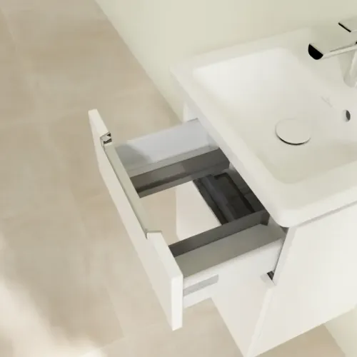 Villeroy & Boch Subway 2.0 Тумба под раковину, 2 выдвижных ящика, 440 x 590 x 351 mm, Glossy White A90610DH