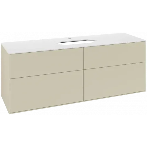 Villeroy & Boch Finion Тумба под раковину, 4 выдвижных ящика, 1600 x 603 x 501 mm, Silk Grey Matt Lacquer F32100HJ