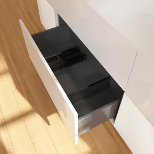 Villeroy & Boch Finion Тумба под раковину, с подсветкой, 4 выдвижных ящика, 1600 x 603 x 501 mm, Glossy White Lacquer / Glossy White Lacquer GD01GFGF