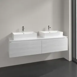 Villeroy & Boch Legato Тумба под раковину, 2 выдвижных ящика, 1600 x 380 x 500 mm, White Wood / White Wood B67600E8