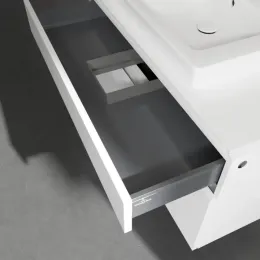 Villeroy & Boch Legato Тумба под раковину, 2 выдвижных ящика, 1000 x 550 x 500 mm, Glossy White / Glossy White B68100DH