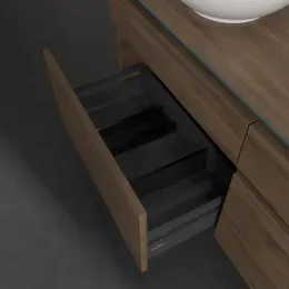 Villeroy & Boch Legato Тумба под раковину, с подсветкой, 4 выдвижных ящика, 1400 x 550 x 500 mm, Arizona Oak / Arizona Oak B588L0VH