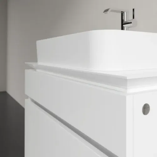 Villeroy & Boch Legato Тумба под раковину, 2 выдвижных ящика, 800 x 550 x 500 mm, Glossy White / Glossy White B75400DH