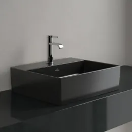 Villeroy & Boch Memento 2.0 Раковина для установки на столешницу, 498 x 420 x 139 mm, Ebony CeramicPlus, без перелива 4A0751S5