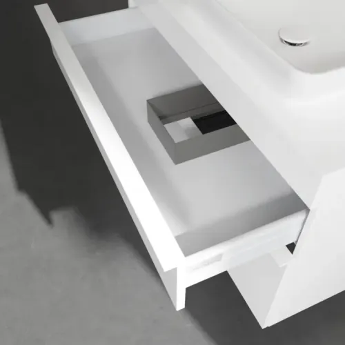 Villeroy & Boch Venticello Тумба под раковину, 2 выдвижных ящика, 957 x 606 x 502 mm, Glossy White / Glossy White A94302DH