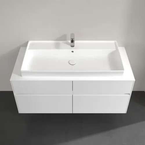 Villeroy & Boch Collaro Тумба под раковину, с подсветкой, 4 выдвижных ящика, 1200 x 548 x 500 mm, Glossy White / Glossy White C091B0DH