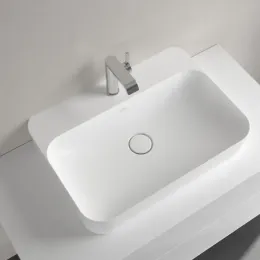 Villeroy & Boch Finion Раковина для установки на столешницу, 600 x 445 x 115 mm, Stone White CeramicPlus, без перелива 414261RW