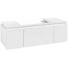 Villeroy & Boch Legato Тумба под раковину, 3 выдвижных ящика, 1200 x 380 x 500 mm, Glossy White / Glossy White B69600DH