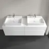 Villeroy & Boch Collaro Тумба под раковину, с подсветкой, 4 выдвижных ящика, 1600 x 548 x 500 mm, Glossy White / Glossy White C137B0DH