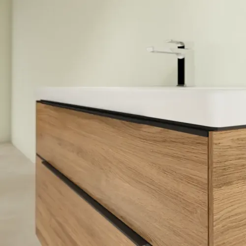 Villeroy & Boch Subway 3.0 Тумба под раковину, 2 выдвижных ящика, 973 x 576 x 478 mm, Oak Kansas C57001RH