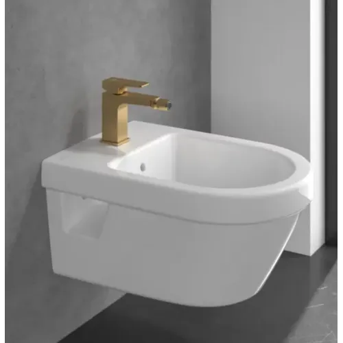 Смеситель Villeroy & Boch Architectura Square TVB12500100076 для биде, золото сатинированное TVB12500100076