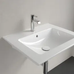Villeroy & Boch Venticello Pаковина, 600 x 500 x 165 mm, Альпийский белый, с переливом, шлифованный 4124G601