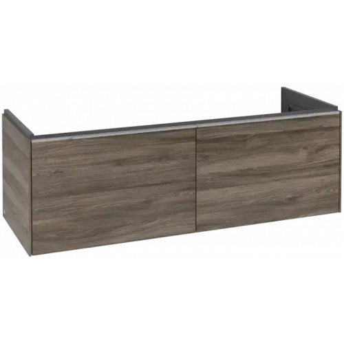 Villeroy & Boch Subway 3.0 Тумба под раковину, с подсветкой, 2 выдвижных ящика, 1272 x 429 x 478 mm, Stone Oak C601L0RK