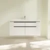 Villeroy & Boch Subway 2.0 Тумба под раковину, 4 выдвижных ящика, 1287 x 590 x 449 mm, Glossy White A91610DH