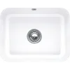 Villeroy & Boch Cisterna 60C Мойка под столешницу, включая Комплект слива с ручным управлением, Крепежный комплект, выкл Керамика, 550 x 440 mm, Альпийский белый CeramicPlus 670601R1