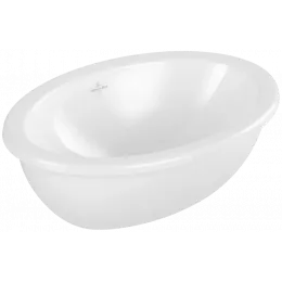 Villeroy & Boch Loop & Friends Встраиваемая раковина, 505 x 360 x 185 mm, Альпийский белый, с переливом, нешлифованный 4A610001