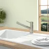 Villeroy & Boch Como Window Однорычажный смеситель для мойки Однорычажный смеситель для мойки, выкл Нержавеющая сталь, Сплошная нержавеющая сталь 925700LC