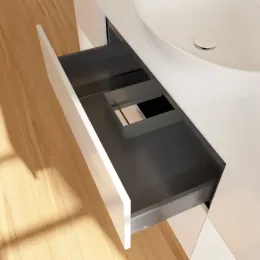 Villeroy & Boch Finion Тумба под раковину, с подсветкой, 4 выдвижных ящика, 1600 x 603 x 501 mm, Glossy White Lacquer / Glossy White Lacquer GD01GFGF