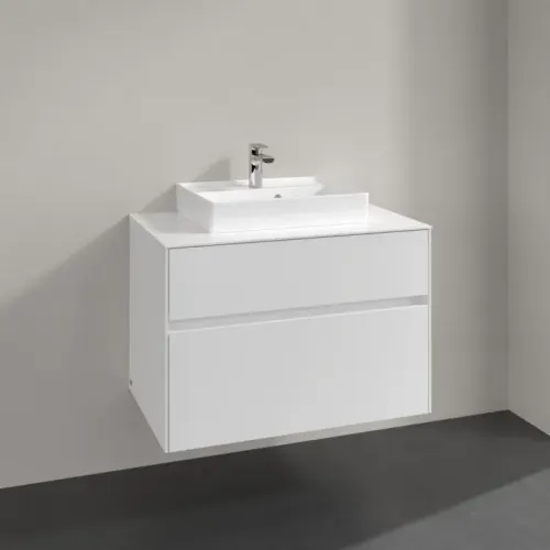 Villeroy & Boch Collaro Тумба под раковину, 2 выдвижных ящика, 800 x 548 x 500 mm, White Matt / White Matt C06900MS