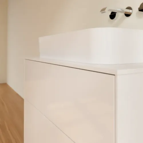 Villeroy & Boch Finion Тумба под раковину, 2 выдвижных ящика, 800 x 603 x 501 mm, Glossy White Lacquer F63100GF