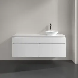 Villeroy & Boch Legato Тумба под раковину, 4 выдвижных ящика, 1400 x 550 x 500 mm, Glossy White / Glossy White B59000DH