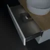 Villeroy & Boch Antao Тумба под раковину, с подсветкой, 2 выдвижных ящика, 800 x 360 x 500 mm, лицевая поверхность без текстурированной отделки, Glossy White Lacquer / Honey Oak L19051GF