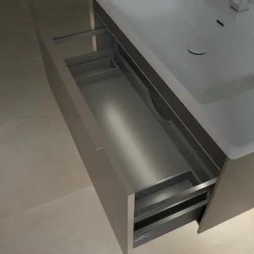 Villeroy & Boch Subway 3.0 Тумба под раковину, с подсветкой, 1 выдвижной ящик, 973 x 429 x 478 mm, Taupe C569L2VM