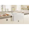 Villeroy & Boch Полувстраиваемая мойка с одиночной раковиной Сливы для одиночных раковин, включая Комплект слива с ручным управлением, Крепежный комплект, выкл Керамика, 595 x 630 mm, Альпийский белый CeramicPlus 632061R1