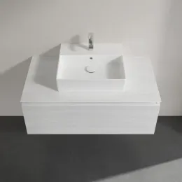 Villeroy & Boch Legato Тумба под раковину, 1 выдвижной ящик, 1000 x 380 x 500 mm, White Wood / White Wood B60300E8