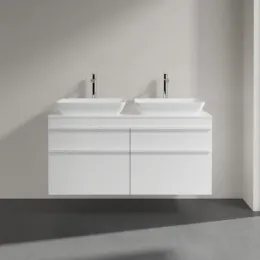 Villeroy & Boch Venticello Тумба под раковину, 4 выдвижных ящика, 1257 x 606 x 502 mm, Glossy White / Glossy White A94402DH