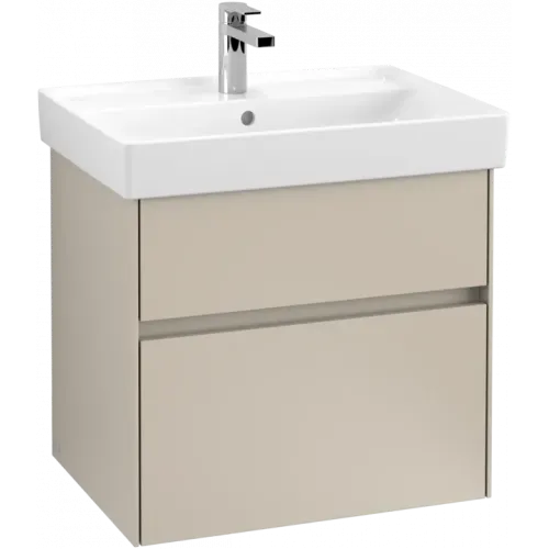 Villeroy & Boch Collaro Тумба под раковину, 2 выдвижных ящика, 604 x 546 x 444 mm, Soft Grey C00900VK