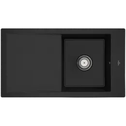 Villeroy & Boch Timeline 50 flat Мойка, включая Комплект слива с ручным управлением, выкл Керамика, 865 x 475 mm, Chromit CeramicPlus 33071FJ0