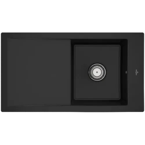 Villeroy & Boch Timeline 50 flat Мойка, включая Комплект слива с ручным управлением, выкл Керамика, 865 x 475 mm, Chromit CeramicPlus 33071FJ0