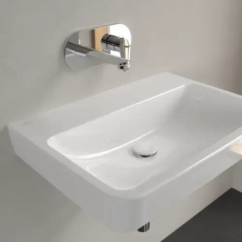 Villeroy & Boch O.novo Pаковина, 650 x 460 x 175 mm, Альпийский белый, без перелива, задняя сторона и нижняя сторона шлифованные 4A41KF01