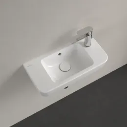Villeroy & Boch O.novo Раковина компактная, 500 x 250 x 145 mm, Альпийский белый, с переливом 4342R501