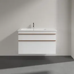Villeroy & Boch Venticello Тумба под раковину, 2 выдвижных ящика, 953 x 590 x 502 mm, Glossy White / Glossy White A92705DH