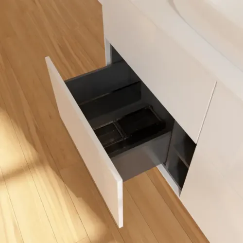 Villeroy & Boch Finion Тумба под раковину, с подсветкой, 4 выдвижных ящика, 1200 x 603 x 501 mm, Glossy White Lacquer G79100GF