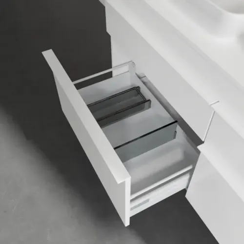 Villeroy & Boch Venticello Тумба под раковину, 4 выдвижных ящика, 1257 x 606 x 502 mm, Glossy White / Glossy White A94402DH