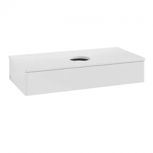 Villeroy & Boch Antao Тумба под раковину, 1 выдвижной ящик, 1000 x 190 x 500 mm, лицевая поверхность без текстурированной отделки, Glossy White Lacquer / Glossy White Lacquer K09010GF