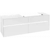 Villeroy & Boch Collaro Тумба под раковину, с подсветкой, 4 выдвижных ящика, 1600 x 548 x 500 mm, Glossy White / Glossy White C027B0DH