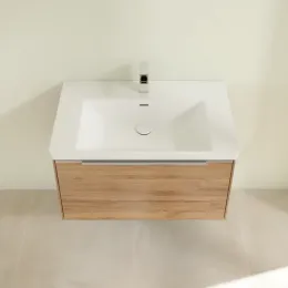 Villeroy & Boch Subway 3.0 Тумба под раковину, с подсветкой, 1 выдвижной ящик, 772 x 429 x 478 mm, Oak Kansas C573L0RH