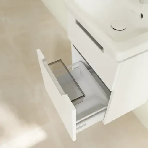 Villeroy & Boch Subway 2.0 Тумба под раковину, 2 выдвижных ящика, 440 x 590 x 351 mm, White Matt A90600MS
