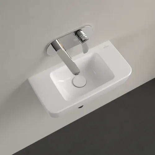 Villeroy & Boch O.novo Раковина компактная, 500 x 250 x 145 mm, Альпийский белый, с переливом 43425201
