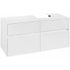 Villeroy & Boch Collaro Тумба под раковину, с подсветкой, 4 выдвижных ящика, 1200 x 548 x 500 mm, Glossy White / Glossy White C099B0DH
