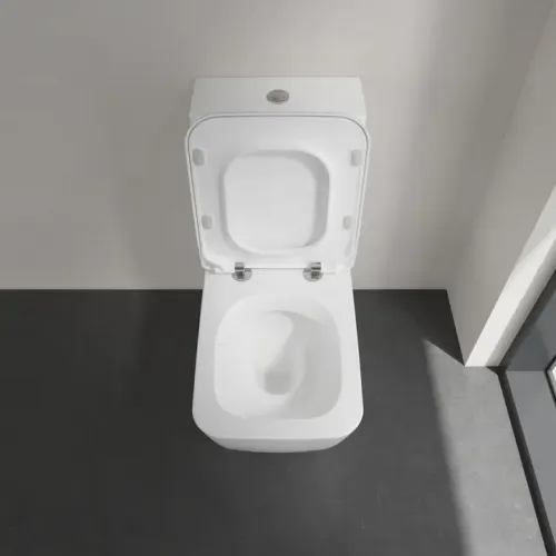 Villeroy & Boch Venticello Сиденье с крышкой для унитаза SlimSeat (Wrapover), с функцией автоматического опускания (SoftClosing), со снимаемым сиденьем (QuickRelease), Альпийский белый 9M79S101