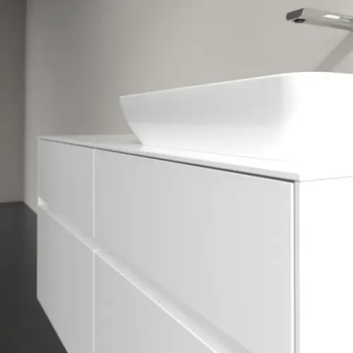 Villeroy & Boch Collaro Тумба под раковину, 4 выдвижных ящика, 1200 x 548 x 500 mm, Glossy White / Glossy White C11400DH