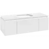 Villeroy & Boch Legato Тумба под раковину, 3 выдвижных ящика, 1200 x 380 x 500 mm, Glossy White / Glossy White B75700DH